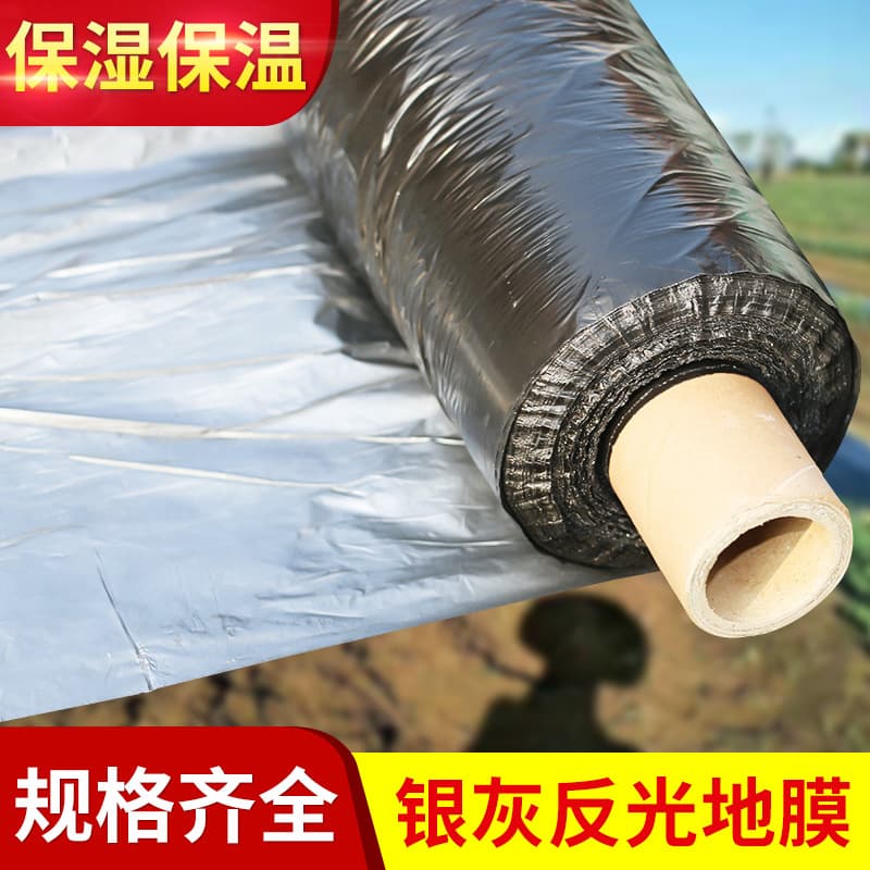 Multi-functional Silver-gray Double-sided Composite Ground Cover for Greenhouses Agricultural Silver Reflective Two-sided Plastic Film