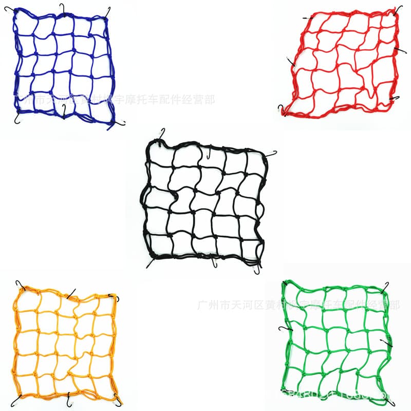 Motorcycle Customization Fuel Tank Net, Helmet Decoration Net, Luggage Net Strap, Mesh Rope Cover, Miscellaneous Net, Tail Rack Net