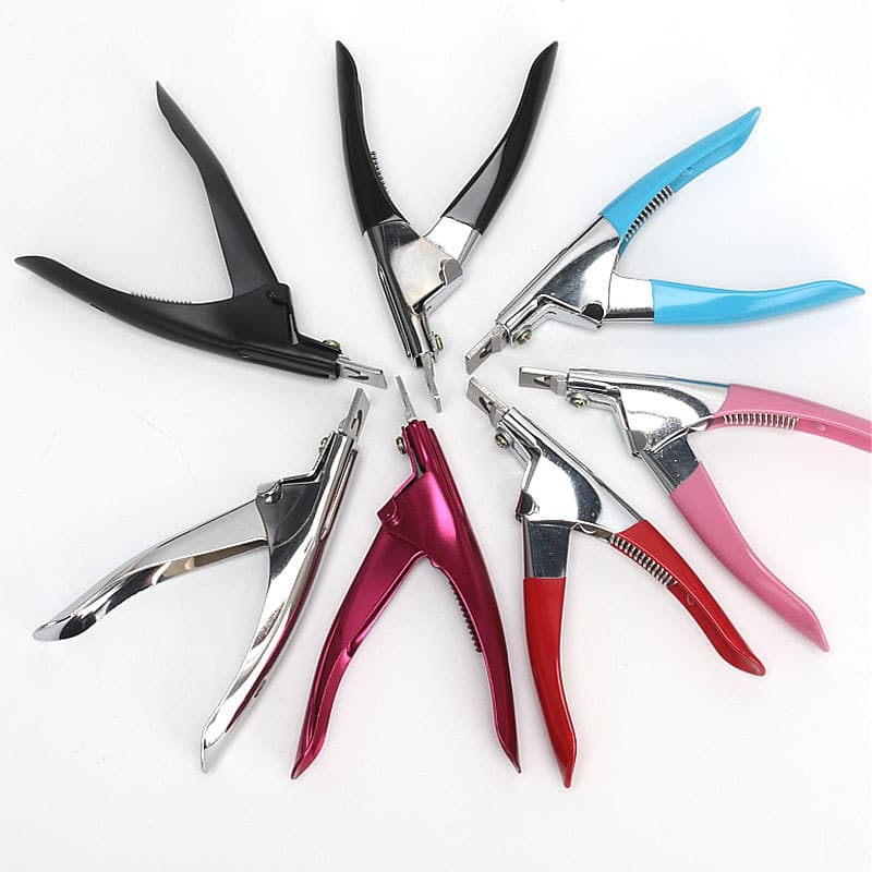 Stainless Steel Nail Clipper U-Shaped Manicure Tool False Finger Nail Clip High Quality Professional Salon Use Beauty Care