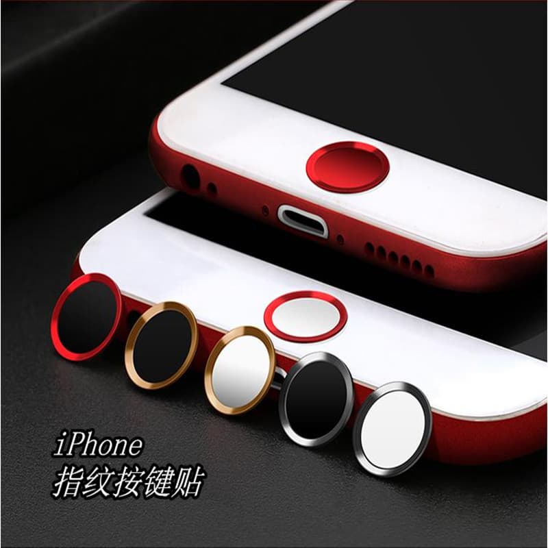 iPhone 8 Plus Home Button Sticker Metal Home Button Fingerprint Unlock Recognition for iPhone SE 7 6 5 iPad