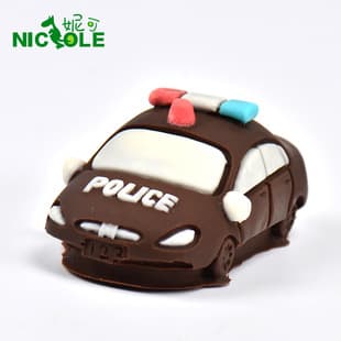 Nico R1005 Small Car Police Car Silicone Handmade Soap Mold, Chocolate Mold, Fondant Cake Mold