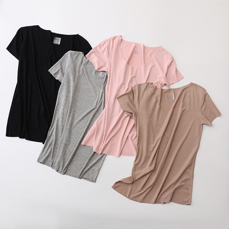 Spring/Summer Korean New Women's Solid Modal Short Sleeve T-Shirt Loose Fit Korean Style Custom Fit Base Tee