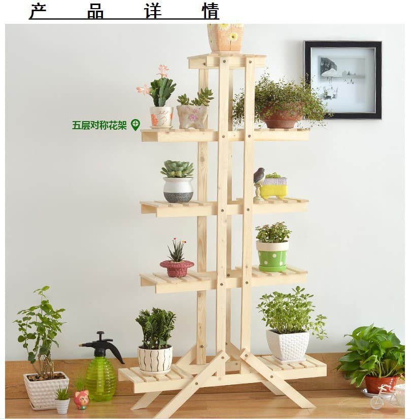 New flower stand solid wood multi-layer options, succulent and flower stand manufacturer direct supply, cheap hot-selling stock