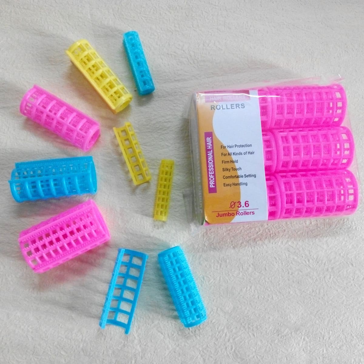 Mixed Batch of Spot Hair-Free Plastic Hair Curls with Inner Buckle Air Bangs, Pear Flower Head with Teeth, Multiple Specifications Available