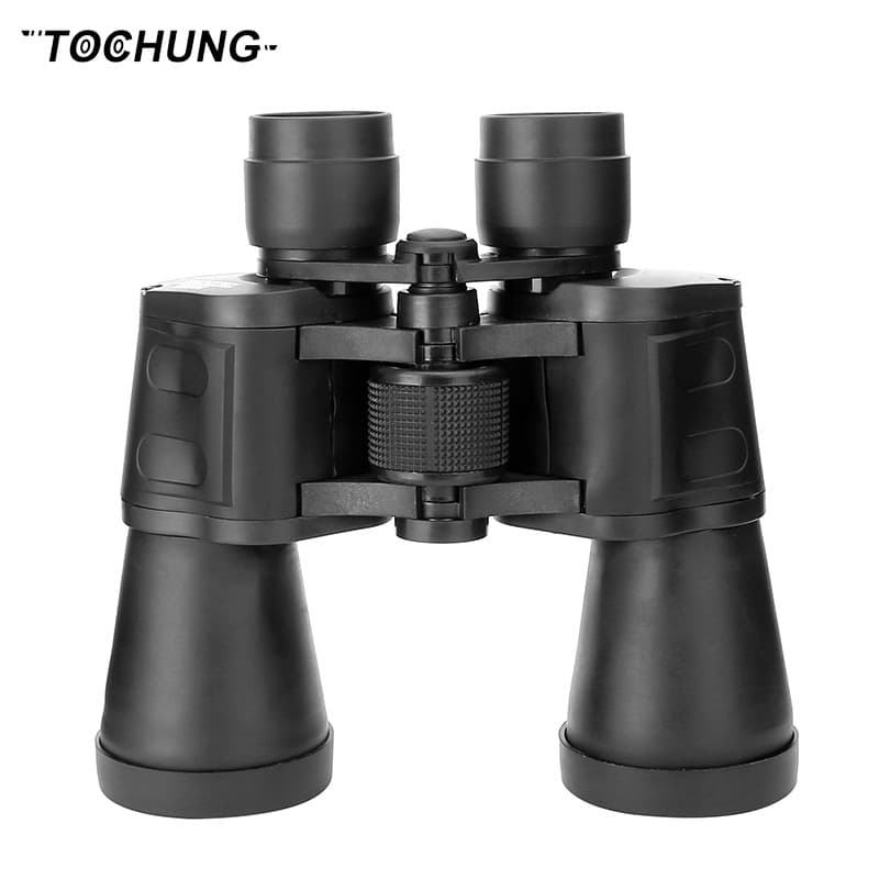 20x50 Two-finger Imprint Leather Binoculars Outdoor Telescope HD High Magnification Infrared