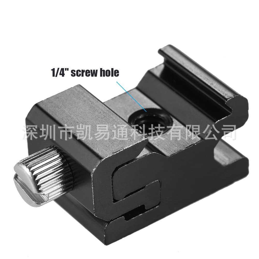 Flash lamp holder, hot and cold shoe holder, elastic flash holder, 1/4 screw interface