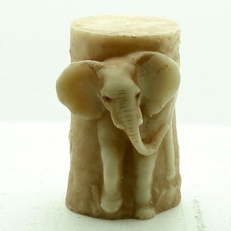 Nike Silicone Mold LZ0046 Elephant 3D Cylinder Candle Mold Soap Mold Candle Mold