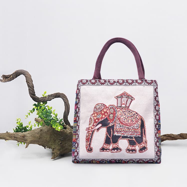 New cute owl Korean style canvas flap zipper women's small square bag, literary fresh handbag