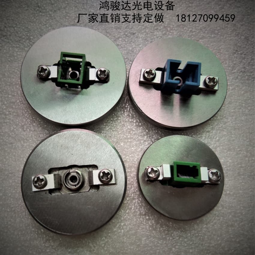 Fiber optic manual polishing disc for quick and excellent fiber repair and grinding projects.