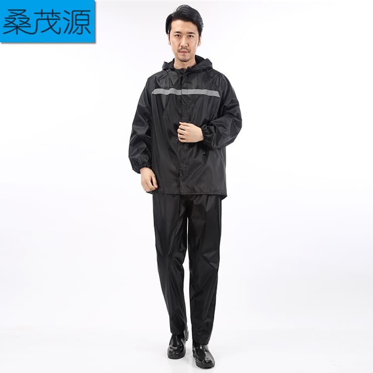 Sangmaoyuan Protective Raincoat Waterproof Cold-Weather Detachable Oxford Reflective Strip Motorcycle Raincoat Factory Direct