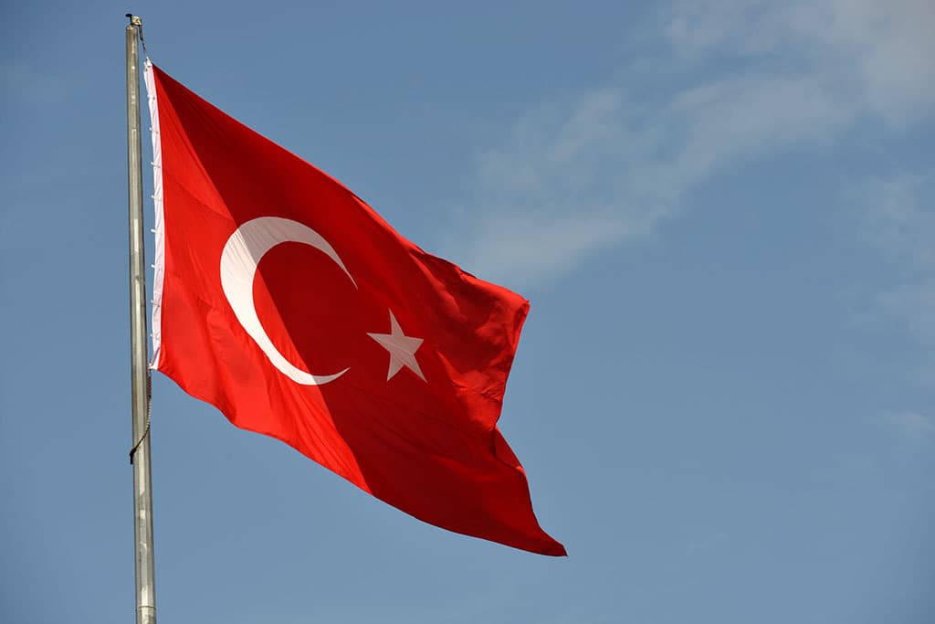 Turkey Flag F951 in Stock Wholesale 90*150cm 3*5ft National Flag No.4 Banner Polyester Material Festival Decoration