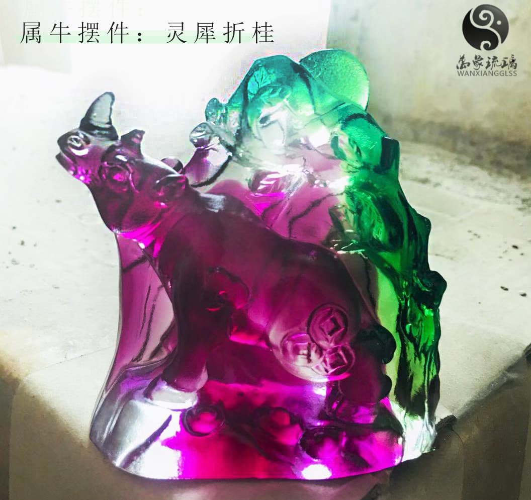 Glazed Sheep Horse and Chicken Animal Figurines Car Home Decoration Housewarming Birthday Gift Business Fortune Gift