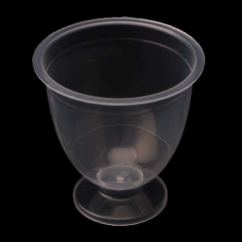 In Stock 120ml Goblet Jelly Cup Transparent Disposable Plastic Packaging Cup
