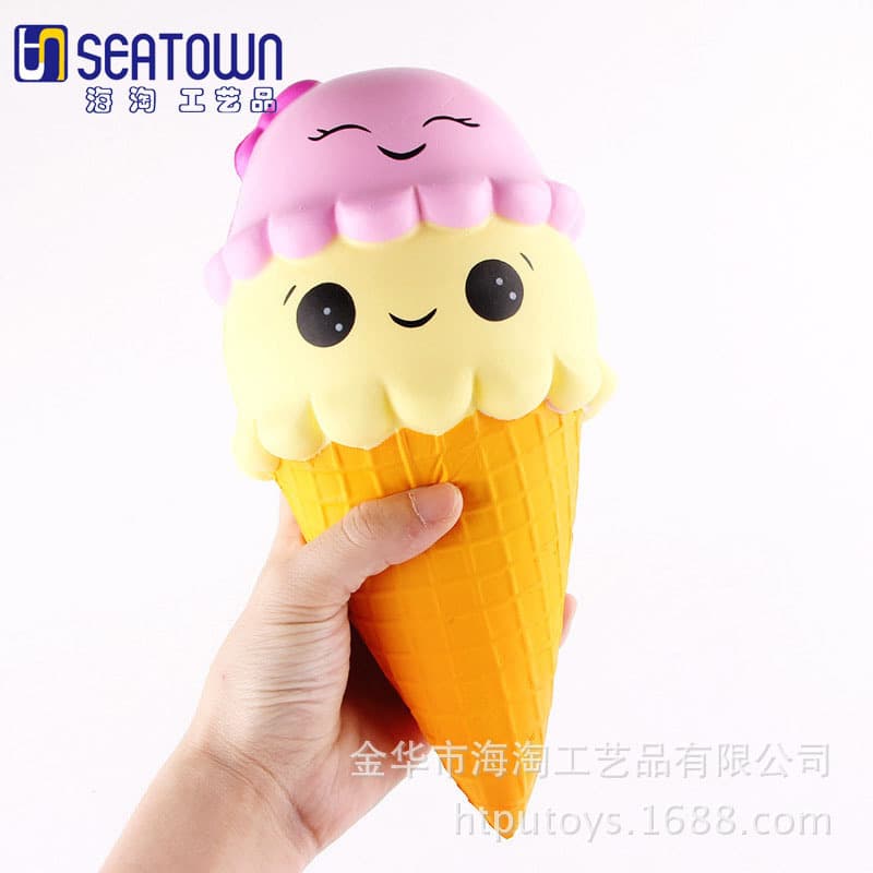 Polyurethane PU Foam Slow Rebound Squishy New Product Ice Cream Slow Rebound Stress Relief Toy Factory Direct Supply