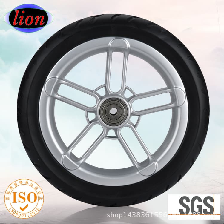 Supply PU foam wheels, 8" PU foam wheels, front wheelchair wheels, solid tires, airless wheels for children's vehicles