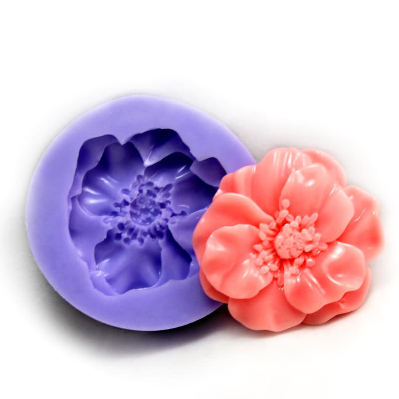 Nico Single Hole F0067 Silicone Mold Mini Resin Flower Polymer Clay Sugar Art Candy Mold Soap Mold Soap Flower