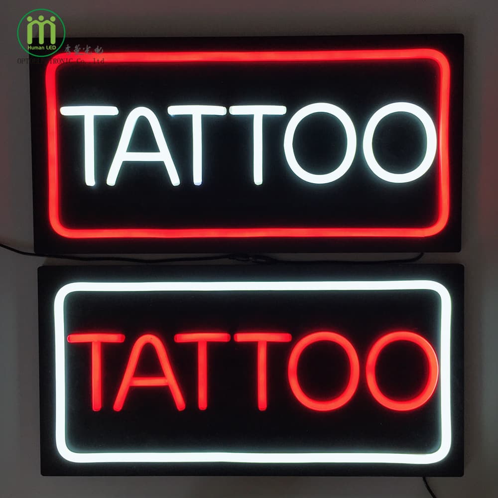 TATOO LED Spanish neon sign flexible light strip business light sign 60*25cm