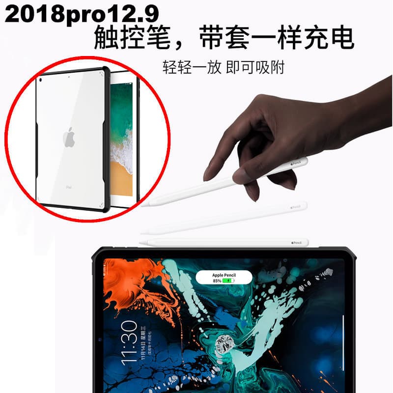 Ultra-thin 2022 New iPad Pro 12.9 Protective Case, Soft Full Edge Transparent, 2020 Pro 12.9 Inch Protective Case