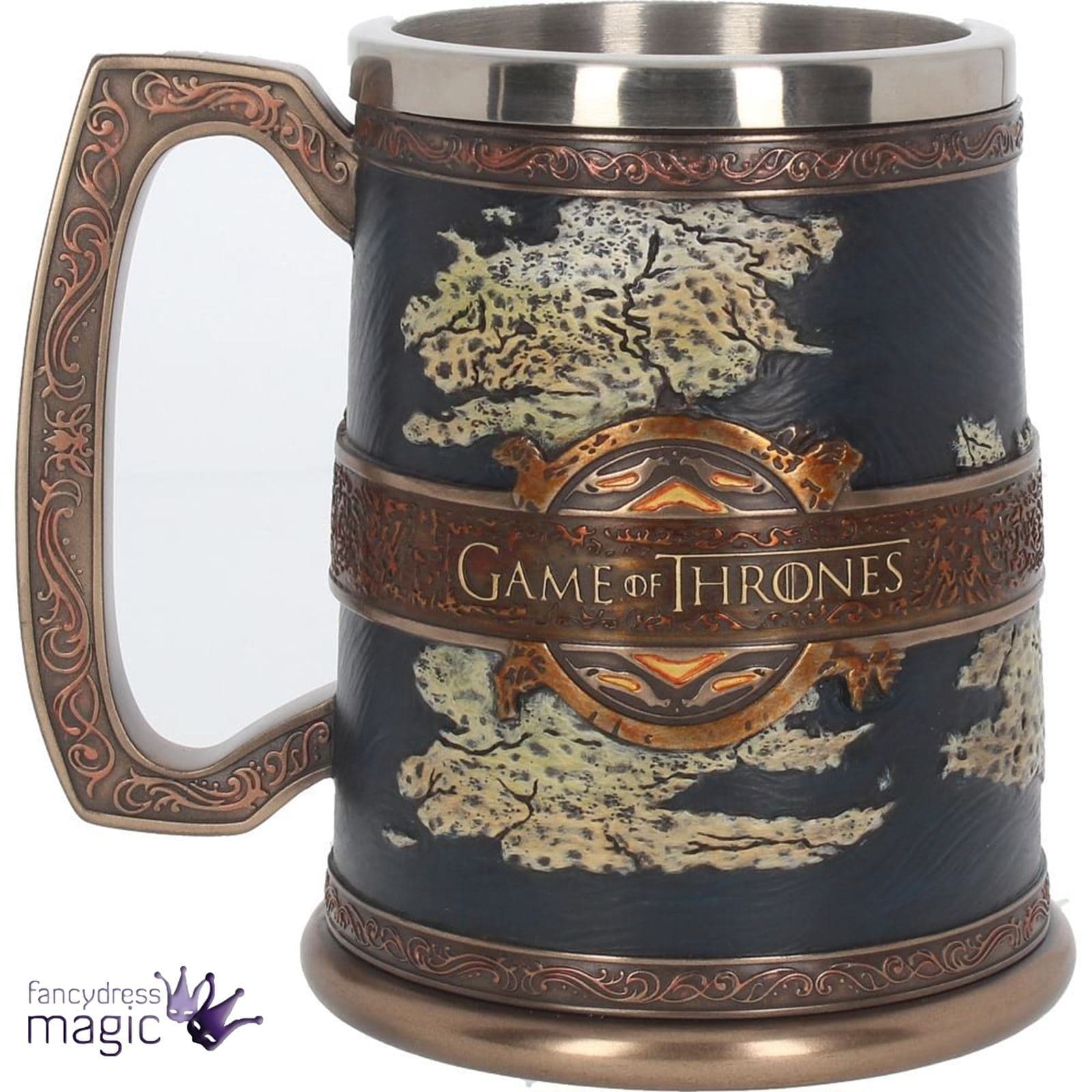 Game of rights beer glass goblet export personality stainless steel mug water Cup man's symbol