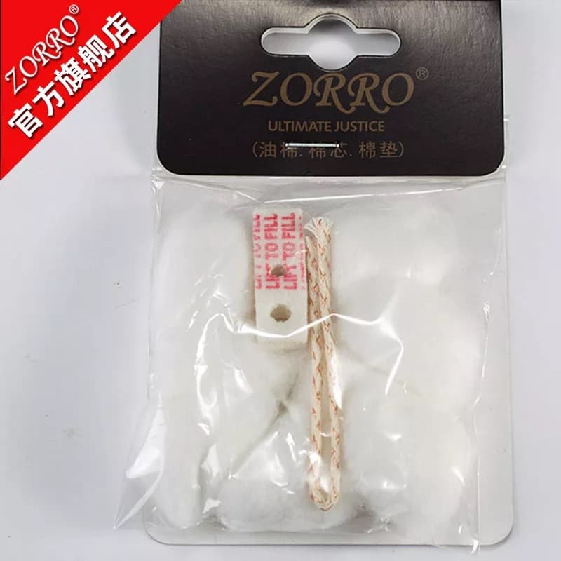 Zorro Kerosene Lighter Insert Cotton, Degreased Cotton, Wick, Felt Pad Special Accessories
