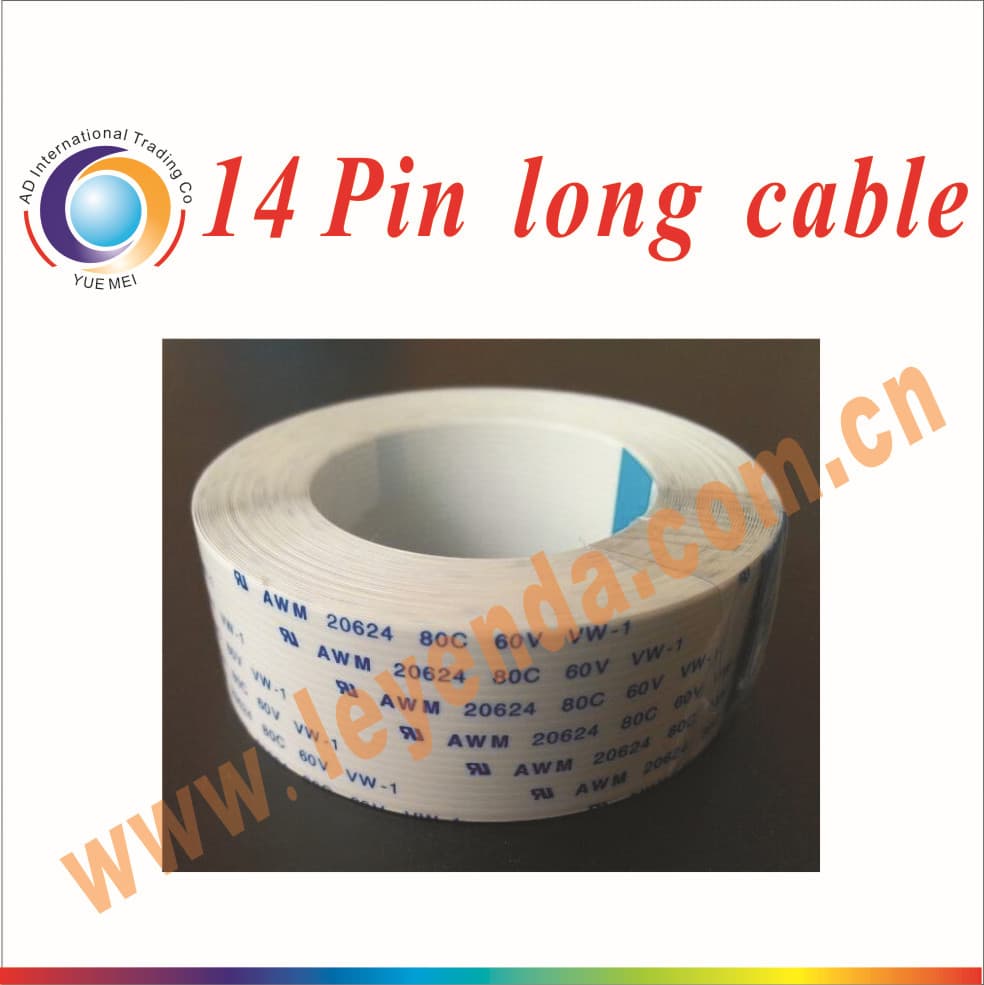 Galaxy Long Cable 14-pin, compatible with Galaxy photo printers and indoor/outdoor inkjet printers