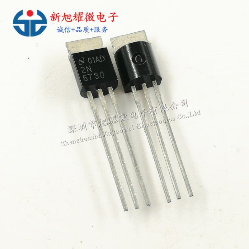 Supply of 2N6730 TO-92 with heat sink through-hole low-power transistors, brand new stock