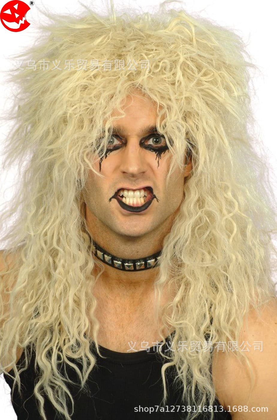 Cosplay Wig Long Straight Blonde Synthetic Hair For Women's Daily Use Halloween Costume