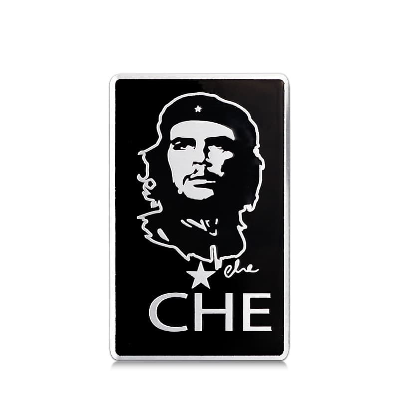 Car Personalized Metal Character Emblem Sticker Che Guevara Body Scratch Cover Decal Modification Fender Side Badge