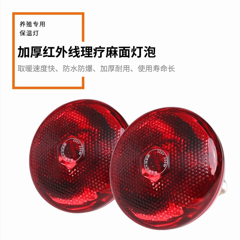 Insulated Bulb Thickened Livestock Waterproof Explosion-Proof Brooder Heating PAR38 Infrared Far-Infrared Therapy