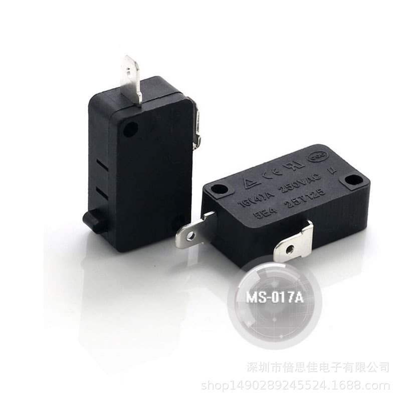 KW1-103 large micro switch, 2-pin, normally closed button, travel switch for microwave ovens, washing machines, rice cookers.