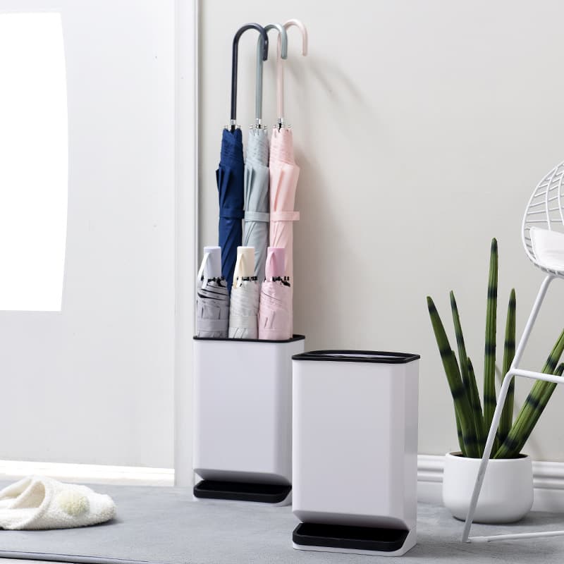 Umbrella Storage Stand, Plastic Detachable Leak-proof Tip-resistant Nordic Style Six-hole Long and Short Handle Umbrella Bucket, Umbrella Holder