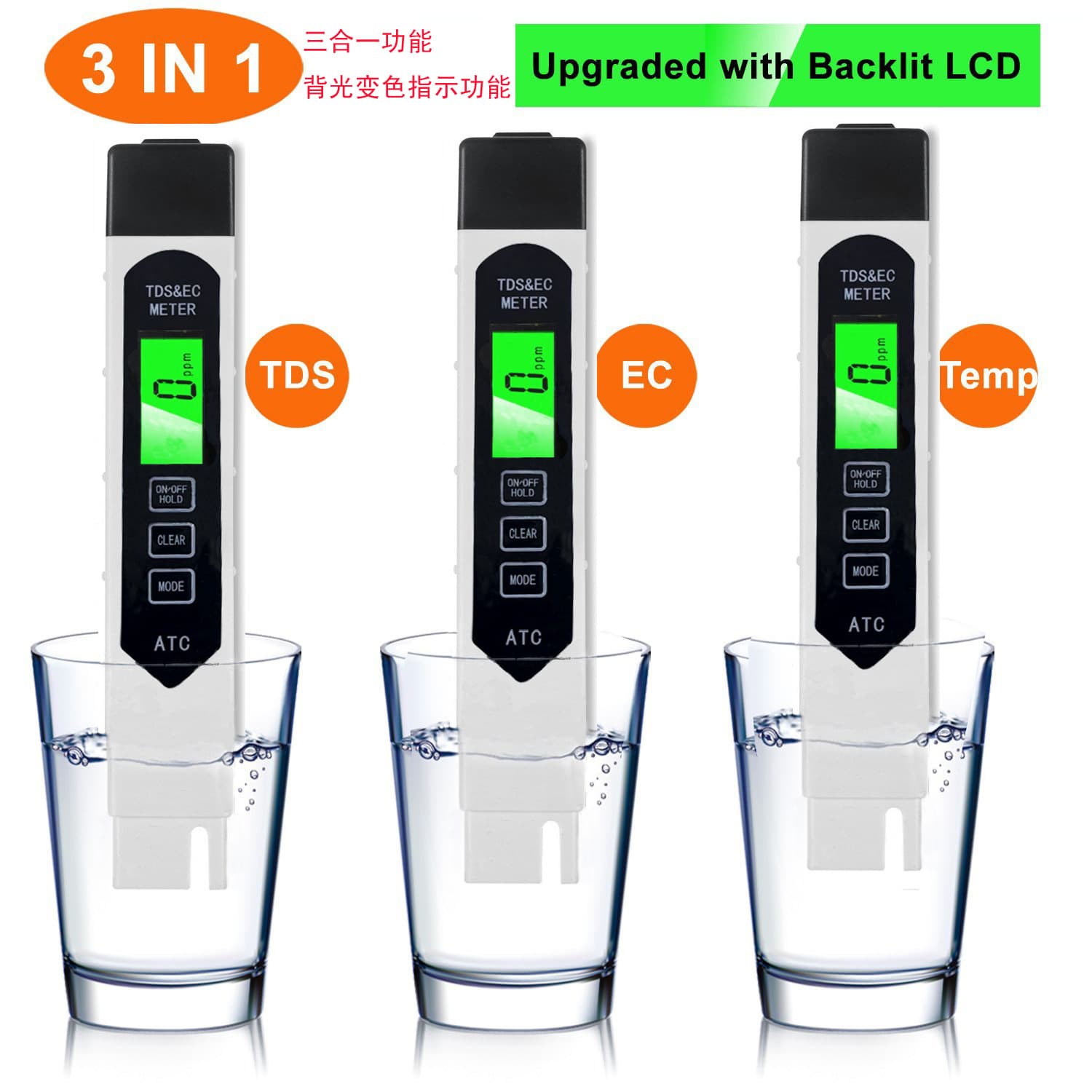 Amazon Water Quality Tester Pen for Drinking Water, Tap Water / Well Water TDS Water Quality Test Pen for Water Purifier Testing