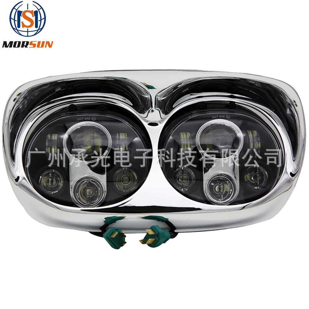 For 5.75-inch Harley LED Headlight Harley Davidson Road Glide Dual Headlight Motorcycle Modification Headlight