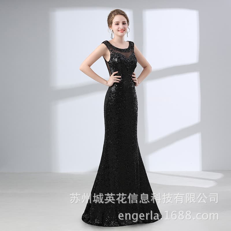 Engerla 2021 New Long Graduation Sexy Backless Prom Evening Dress Bridal Toast Dress