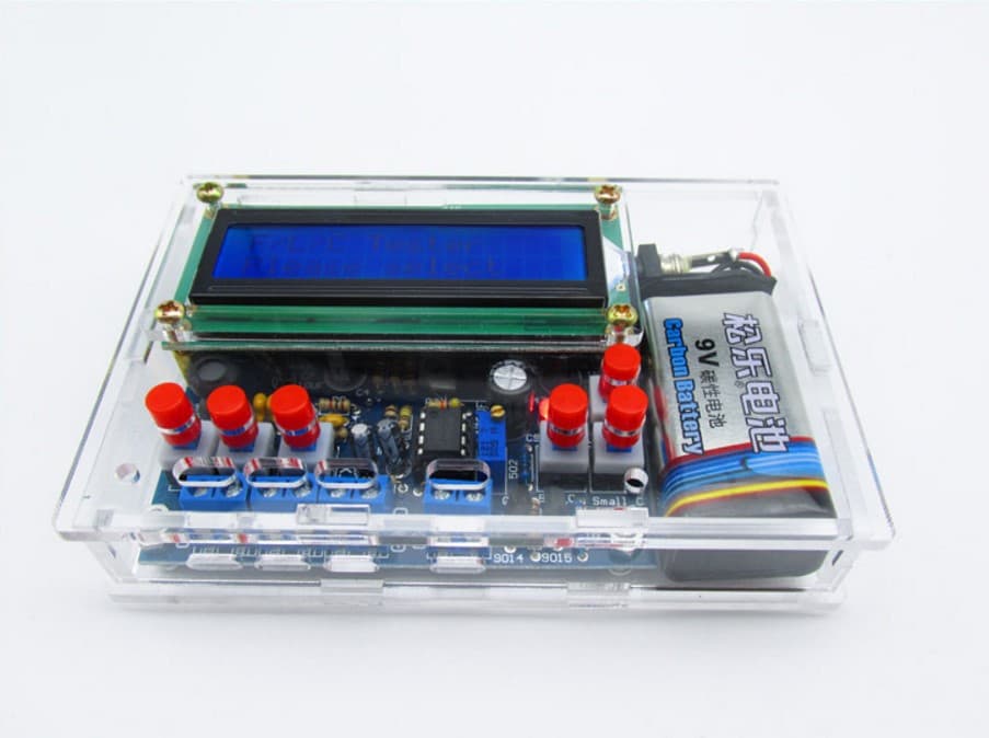 Inductance and capacitance frequency meter kit, inductance meter and capacitance meter production kit based on 51 microcontroller