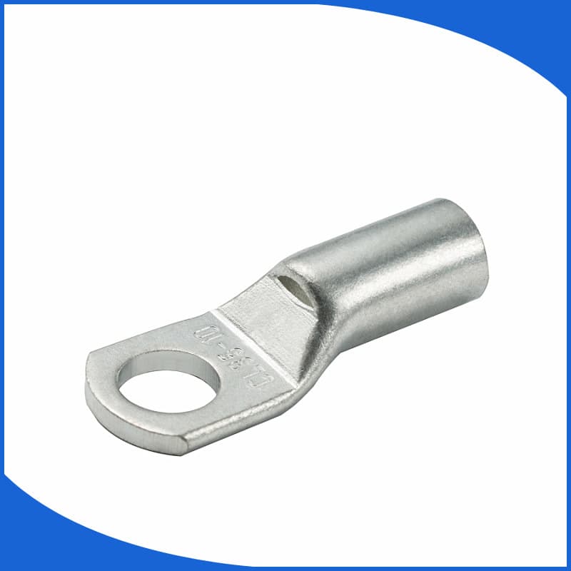 SC6-5/16-8-10 Inspection Port Short Copper Lug, Tube Crimp Lug, Red Copper Cable Lug, 16 Square Millimeters Terminal