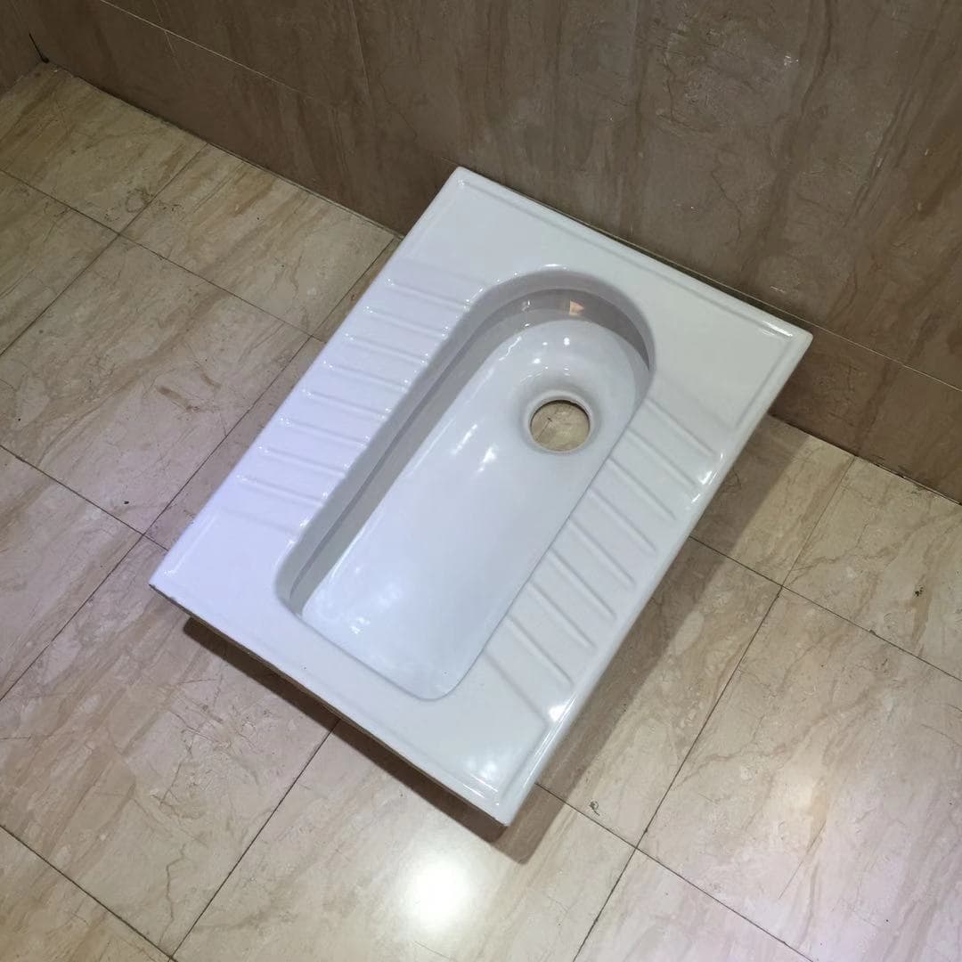 Cheap Straight Flush Squatting Toilet Rural Renovation Toilet Squatting Pit Sanitary Toilet Room Ceramic Flat Engineering Potty Pool