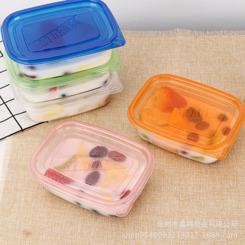483ml disposable rectangular baking dessert takeout boxes for fruit mixes, mille-feuille cakes, soy milk boxes, takeout containers.