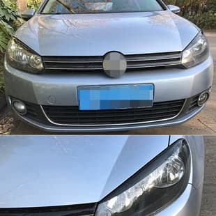 For Volkswagen Golf 6 Golf 6 Front Headlight Eyebrow Modification Decoration Sticker