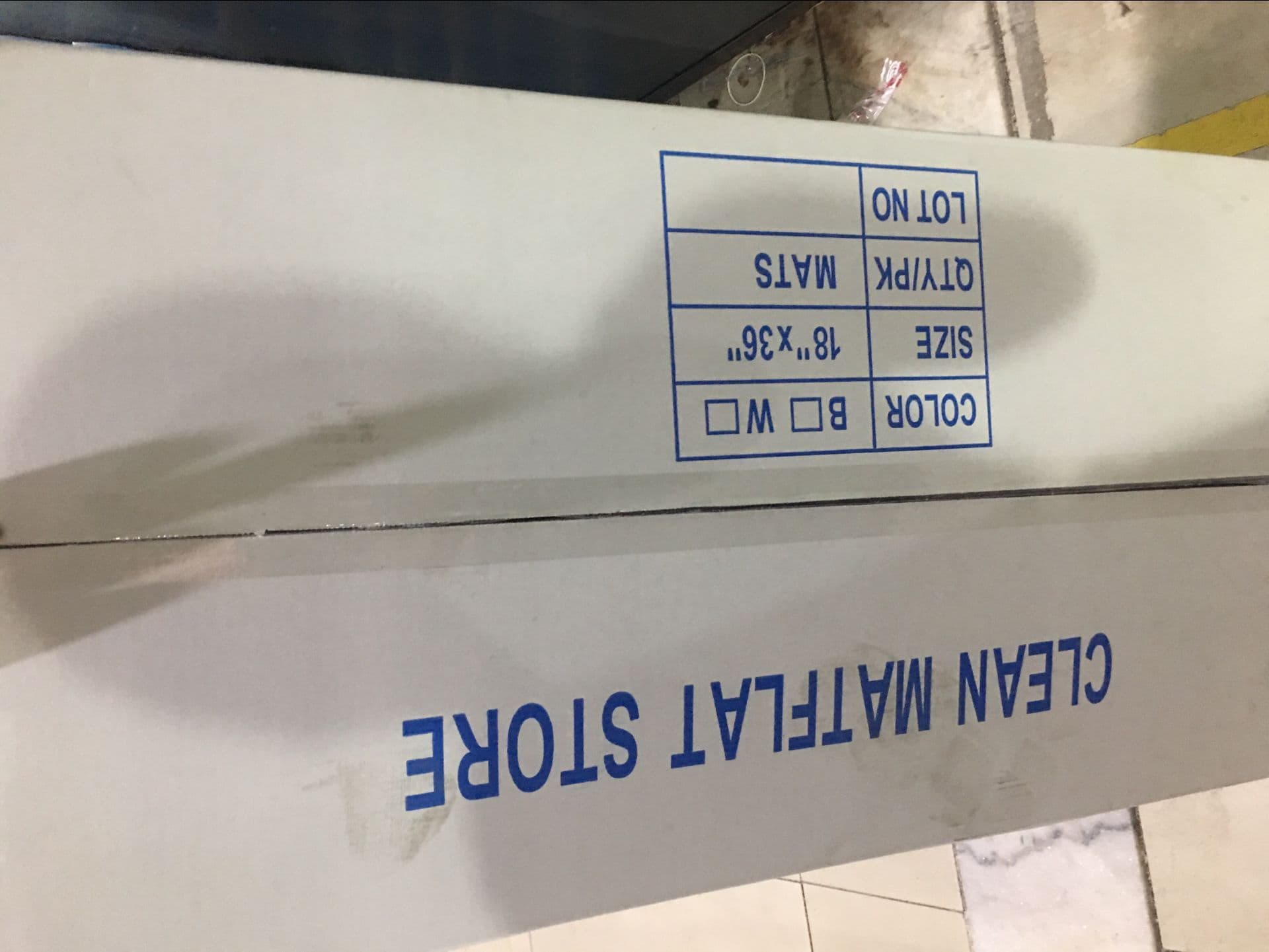Sticky Mat 18*36, 45*90cm, Clean Room Mat, Sticky Floor Mat, Foot Mat, Dust Removal Mat