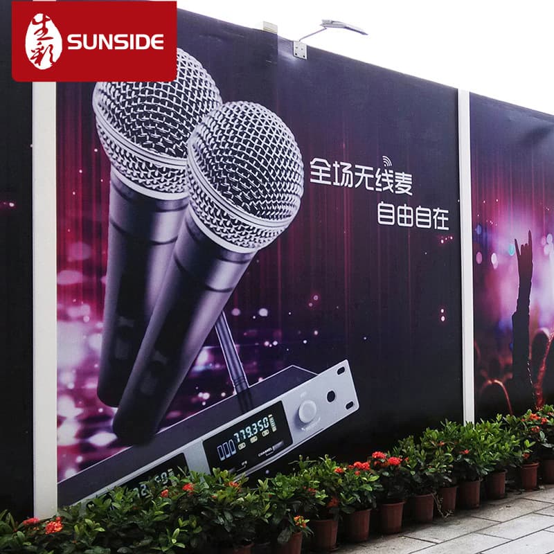 Factory Production of High-definition Advertising Canvas, 520 Light Fabric, 550 Black Backdrop Fabric, Construction Site Barriers, Large-scale Advertising Printing
