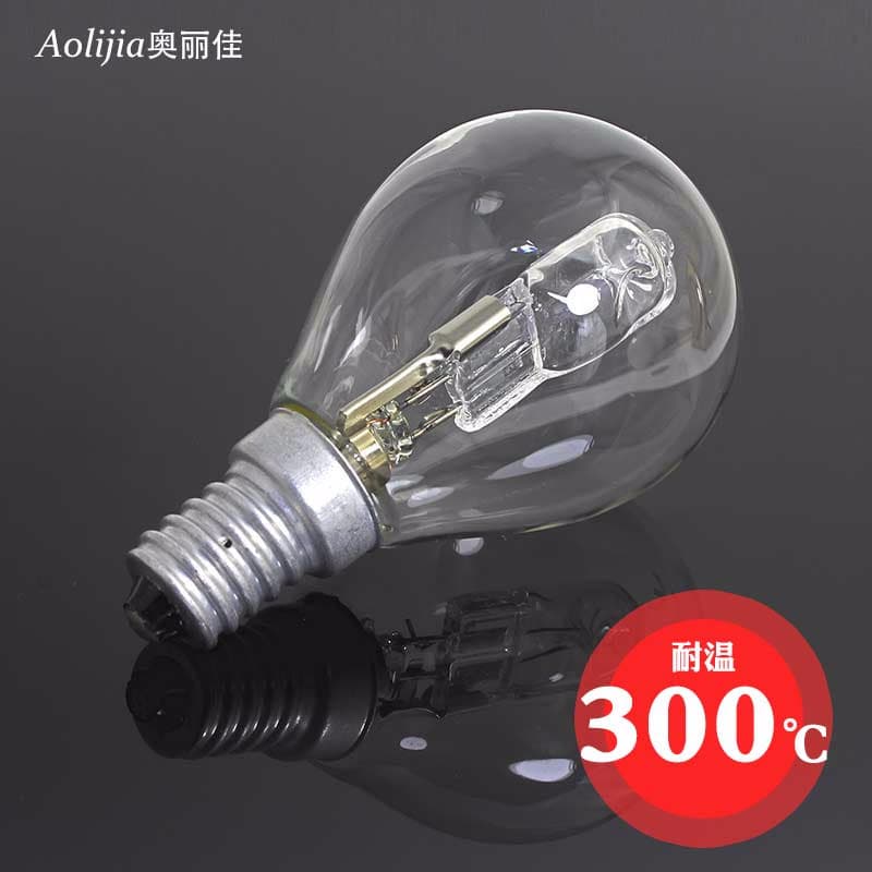 High-Temperature Resistant Bulb Oven Bulb P45 Halogen Bulb Oven Lamp 42W E14 Screw