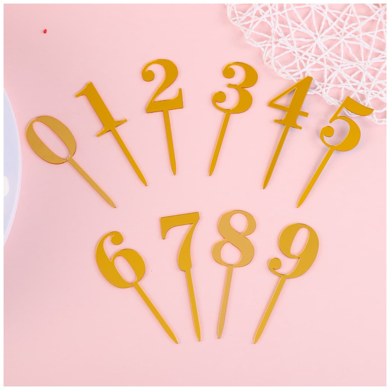 Creative New Acrylic Double-Sided Cake Topper Insert, Cake Decoration Insert, Birthday Decoration Insert