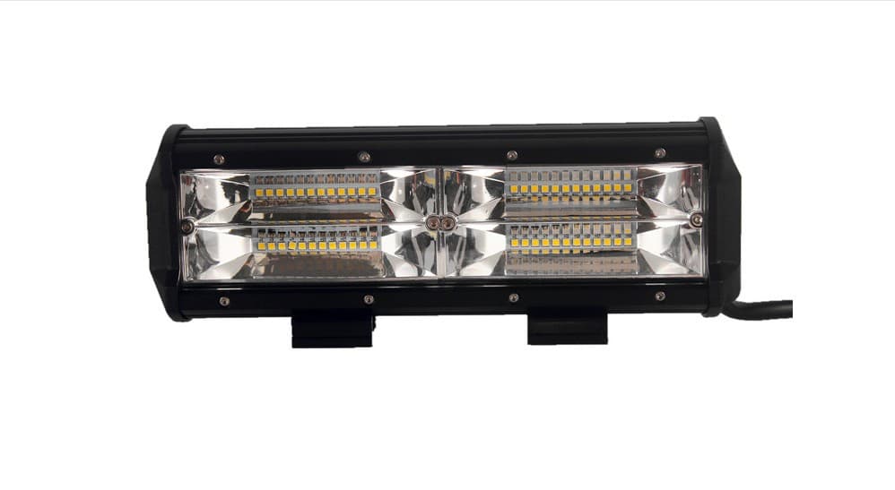 144W Automotive LED Light Bar Dual Row Work Light 48 LEDs Off-Road Vehicle Spotlight, Automotive LED Work Light