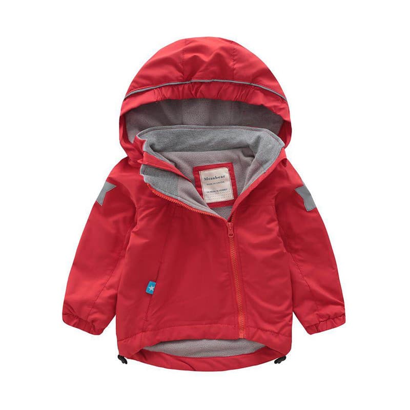 Children's clothing, windproof jackets for boys and girls, hooded coats for babies and older children, stylish and trendy.