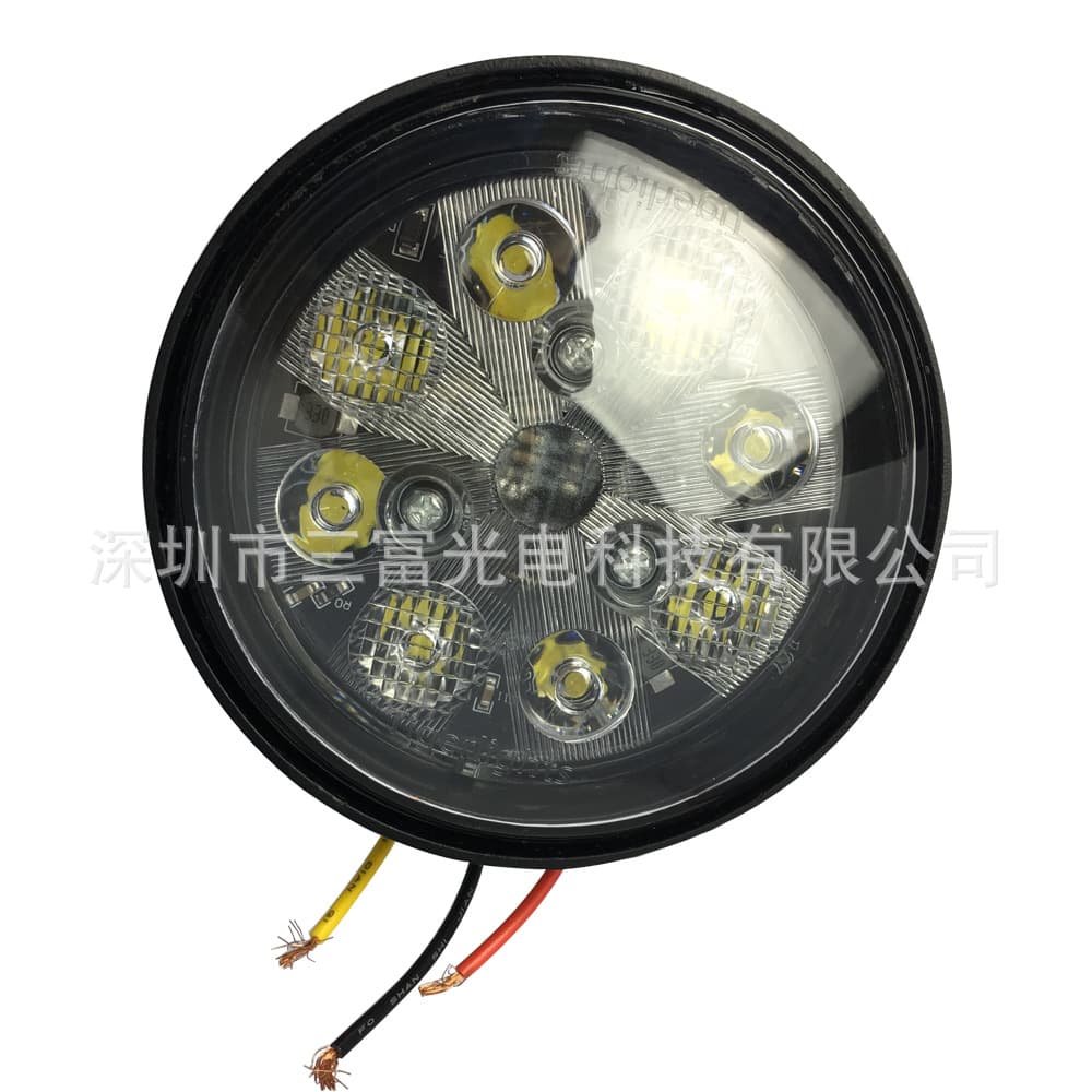 LED6415 Tractor-Specific Headlight High/Low Beam White Light 18W Power Work Light Engineering Lamp
