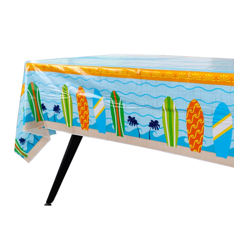 Shengke Household Disposable Tablecloth, Birthday Banquet Table Cover PE Tablecloth Wholesale Cartoon Plastic Imitation Cloth Table Cover