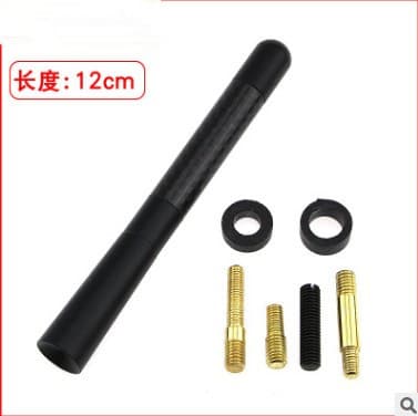 Car Antenna Signal Carbon Fiber Antenna Vehicle Radio Antenna Metal Aluminum Receiving Antenna Modification Accessories