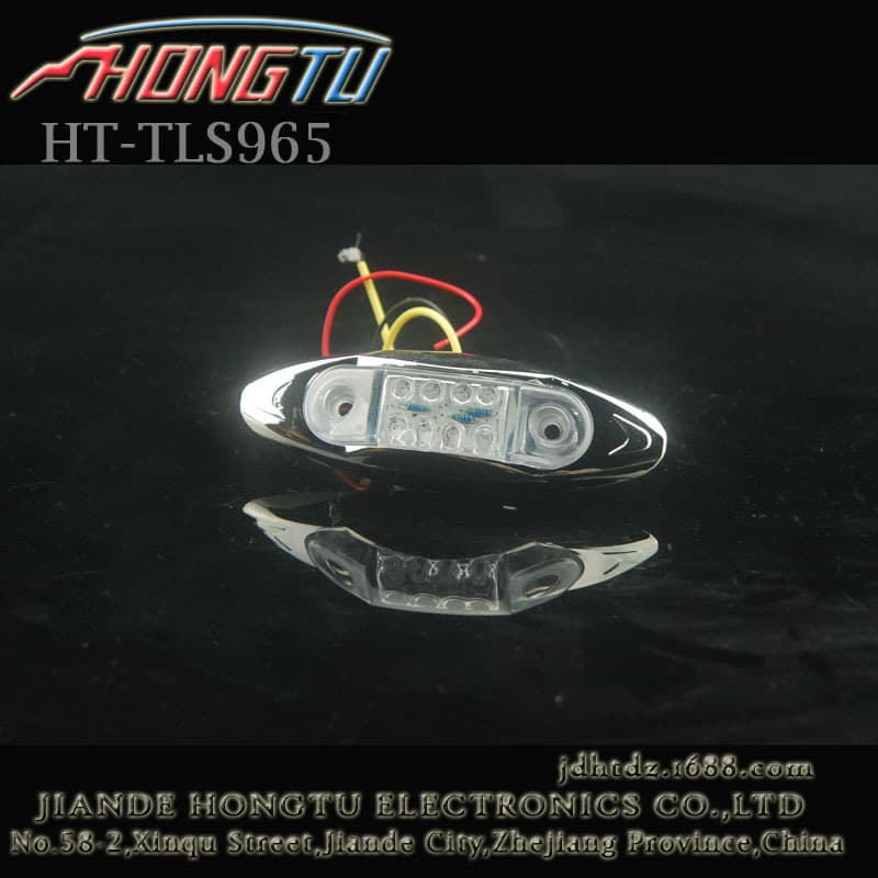 LED Truck Side Light Truck Tail Light 8LED Truck Side Light High Quality Waterproof with Chrome Plated Parts Spindle Shape