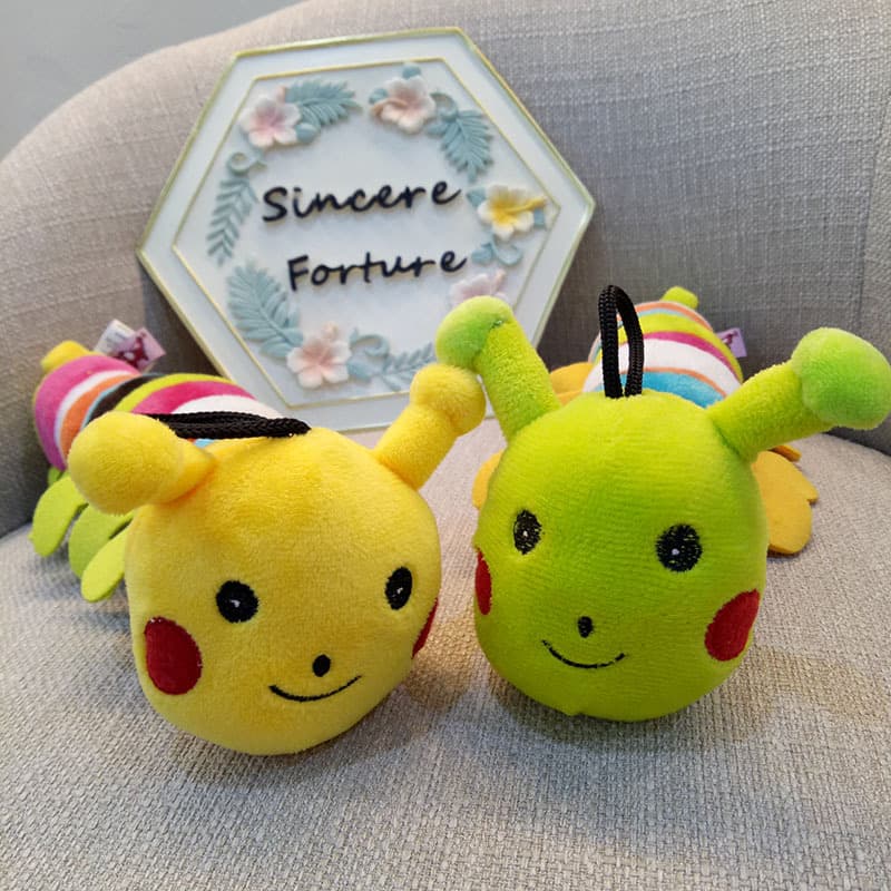 Pet Dog Toys Sound Making Plush Chew Toys Teddy Bichon Dog Caterpillar Soft Toys Dog Teeth Grinding Toys Non-Patented Goods